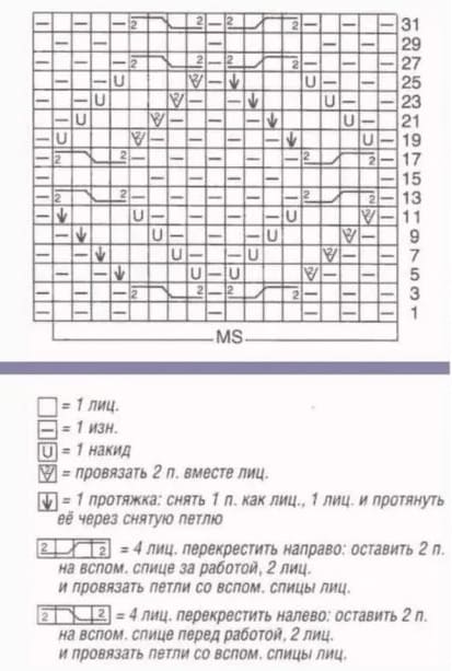 Диаграмма арана для зеленой шапочки