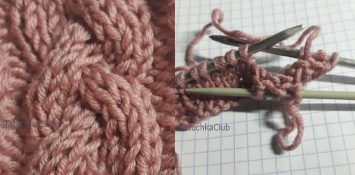 Косичка из девяти петель
