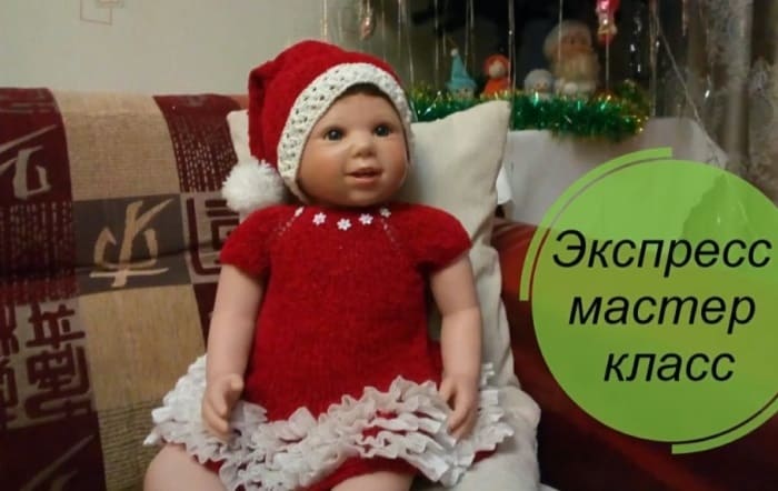 Большая подборка детских вязаных шапочек спицами для девочек
