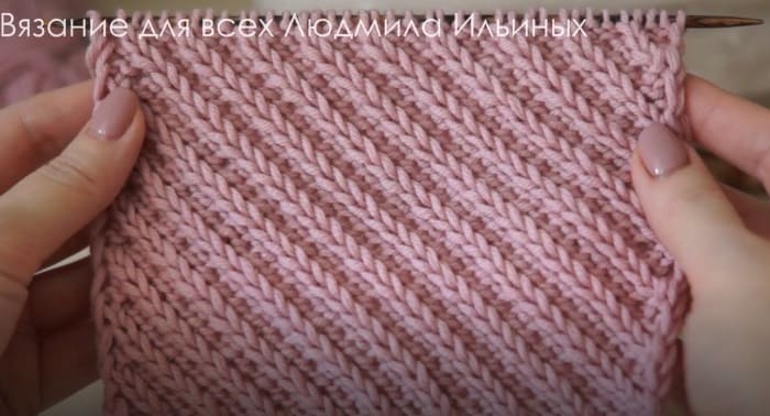 Как связать турецкую резинку спицами